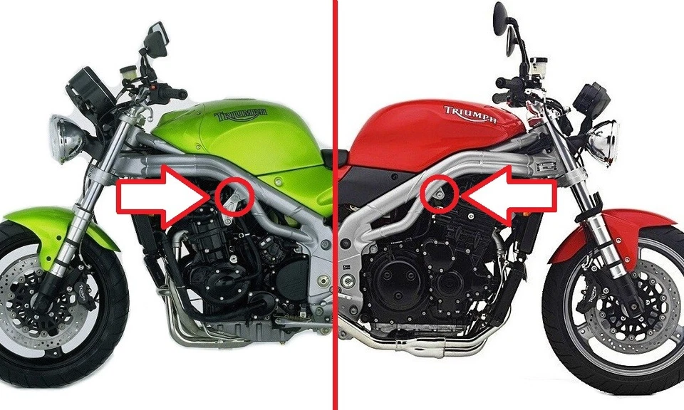 TRIUMPH SPEED TRIPLE 1997-2007 - CRASH PAD SIDEWALL BUMPER - Image 4 of 4