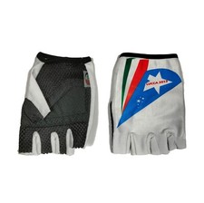 Guanti Ciclismo Bianco Bicicletta Da Corsa MTB Spinning Estivi Italy Promo
