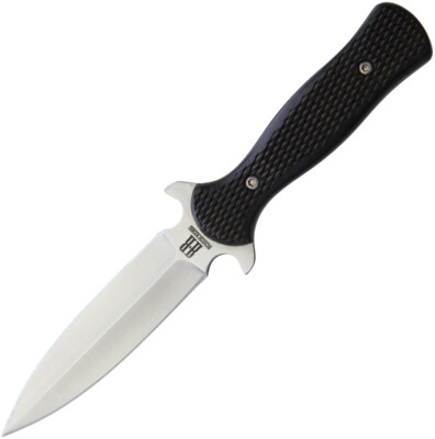 Rough Rider Black Handle 440 Stainless 7'' Fixed Blade Boot Knife 1810