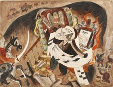 Issachar ber Ryback - Prayer (1918-20) Signed - 17