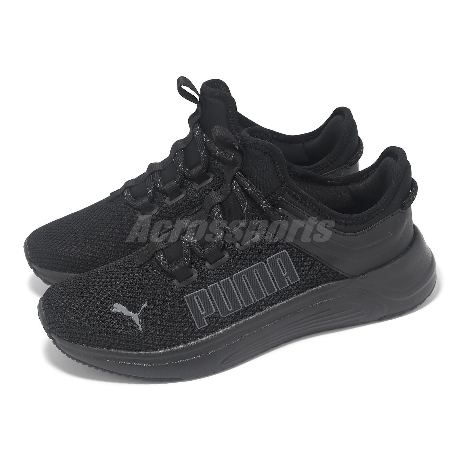 Мужские дорожные кроссовки Puma Softride Astro Slip Black Cool темно-серого цвета 378799-01