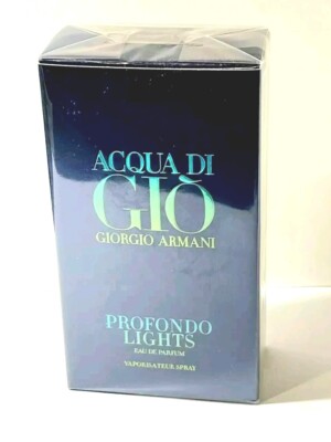 Acqua Di Gio Profondo Lights by Giorgio Armani Eau De Parfum Spray 2.5 Oz / 75ML