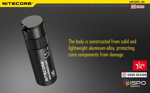 Nitecore LA10 135 Lumens Pocket Keychain Magnetic Torch Camping Lantern - Picture 6 of 12