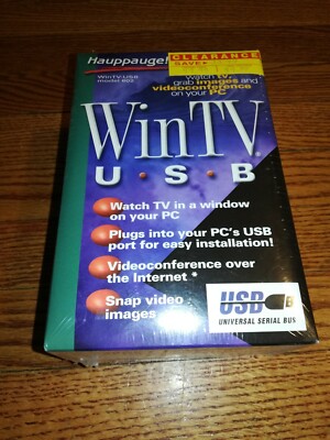 Hauppauge! WinTV USB Model 602 - New/Sealed in Retail Box Vintage, RARE!