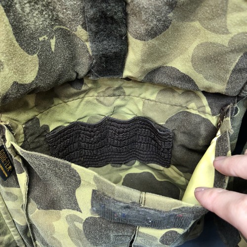 VTG Remington Gore Tex Jacket Mens Large Duck Camo Hunting 80s Coat Zip USA Made - Picture 10 of 23