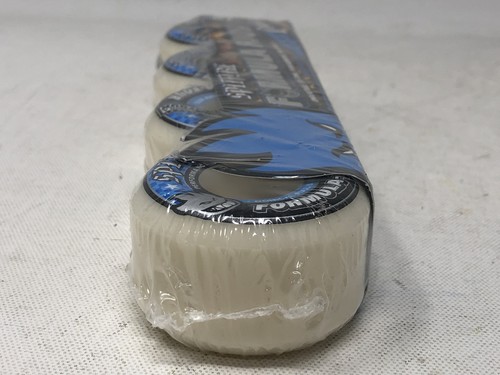 Juego de 4 ruedas de monopatín Spitfire Formula 4 99D cónicas completas 53 mm blancas con azules - Imagen 5 de 6