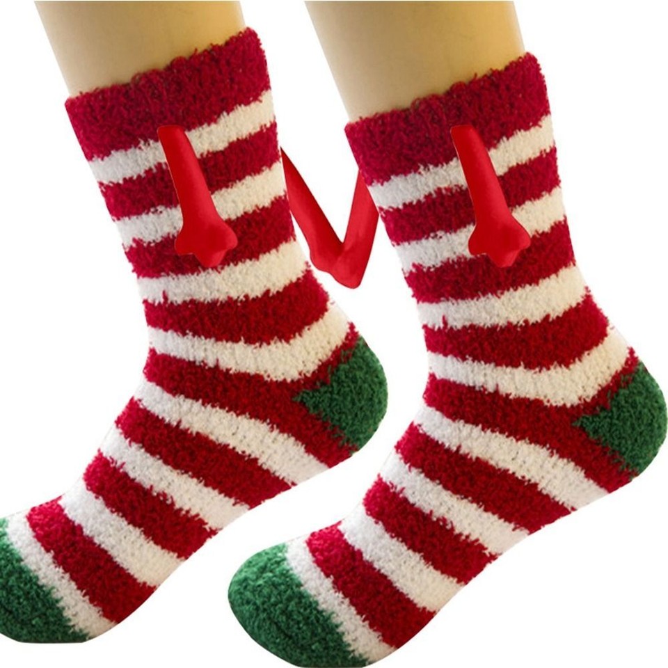 Couple Christmas Socks Unisex Hand in Hand Sock Hand Socks