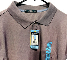 Members Mark Collared Slate Gray Polo Shirt - Men's Large / LG - NEW with Tags