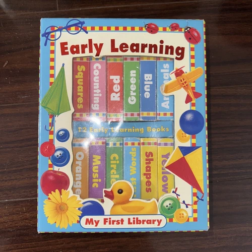 My Little Library: Early Learning - First Words 12 Board Books With Carry Case
