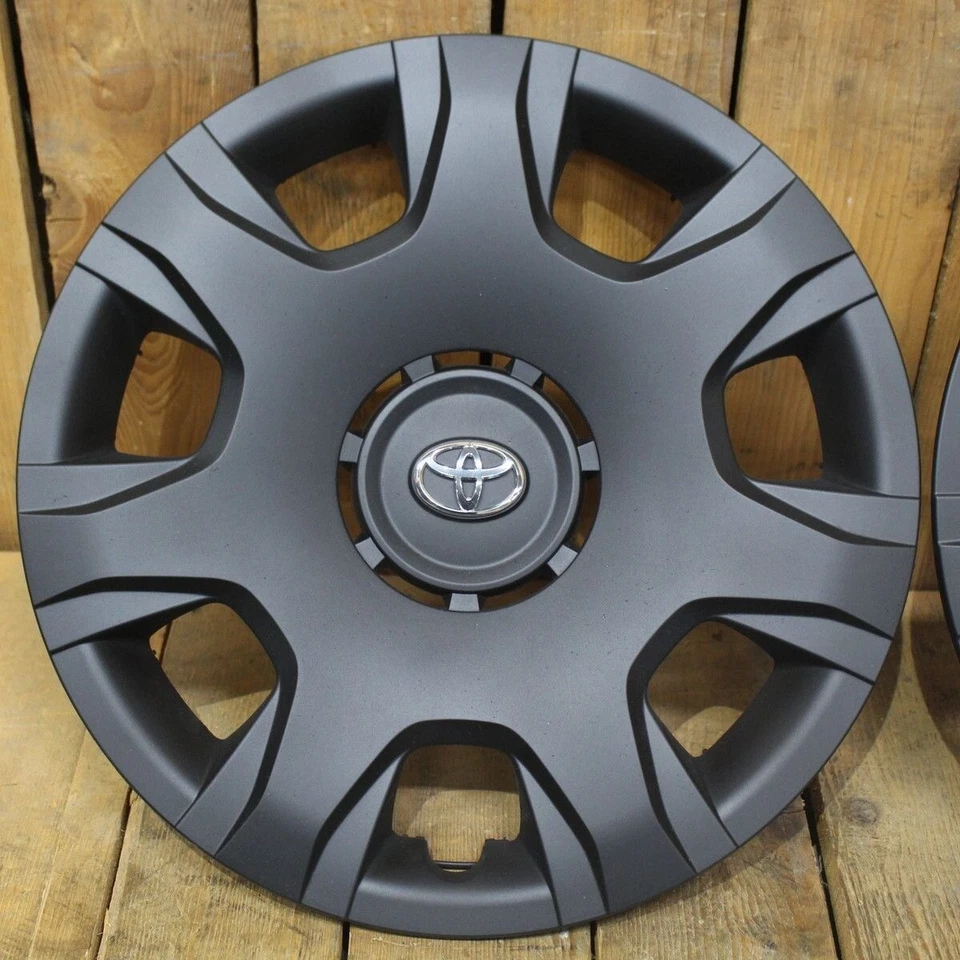 TOYOTA Hiace 200 S-GL Matte Black 15in Wheel Covers Set New Takeoff Free ship - Image 3 of 4