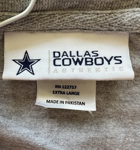 NFL Dallas Cowboys Football Adult X-Large Cowboys Authentic Apparel Gray T-Shirt - Picture 2 of 7