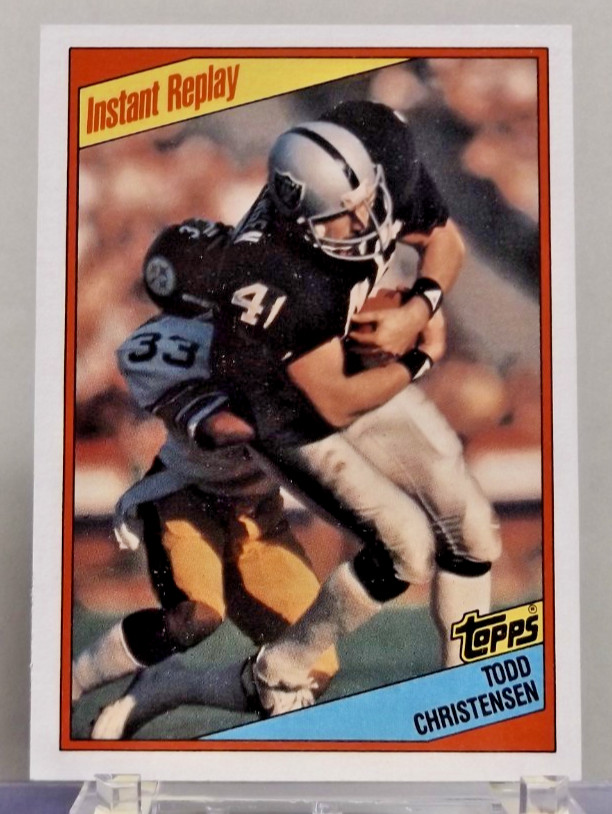 1984 Topps #106 - Todd Christensen Instant Replay - LA Raiders - Near Mint