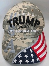 Trump Camo Embroidered Trump 2020 Keep America Great Cap Hat