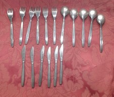 Couverts de dinette en aluminium Made in Italie jouet ancien