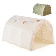 Kids Dream Bed Tent Magical Twin Bunk Bed Privacy Space w/Glow in the Dark Stars