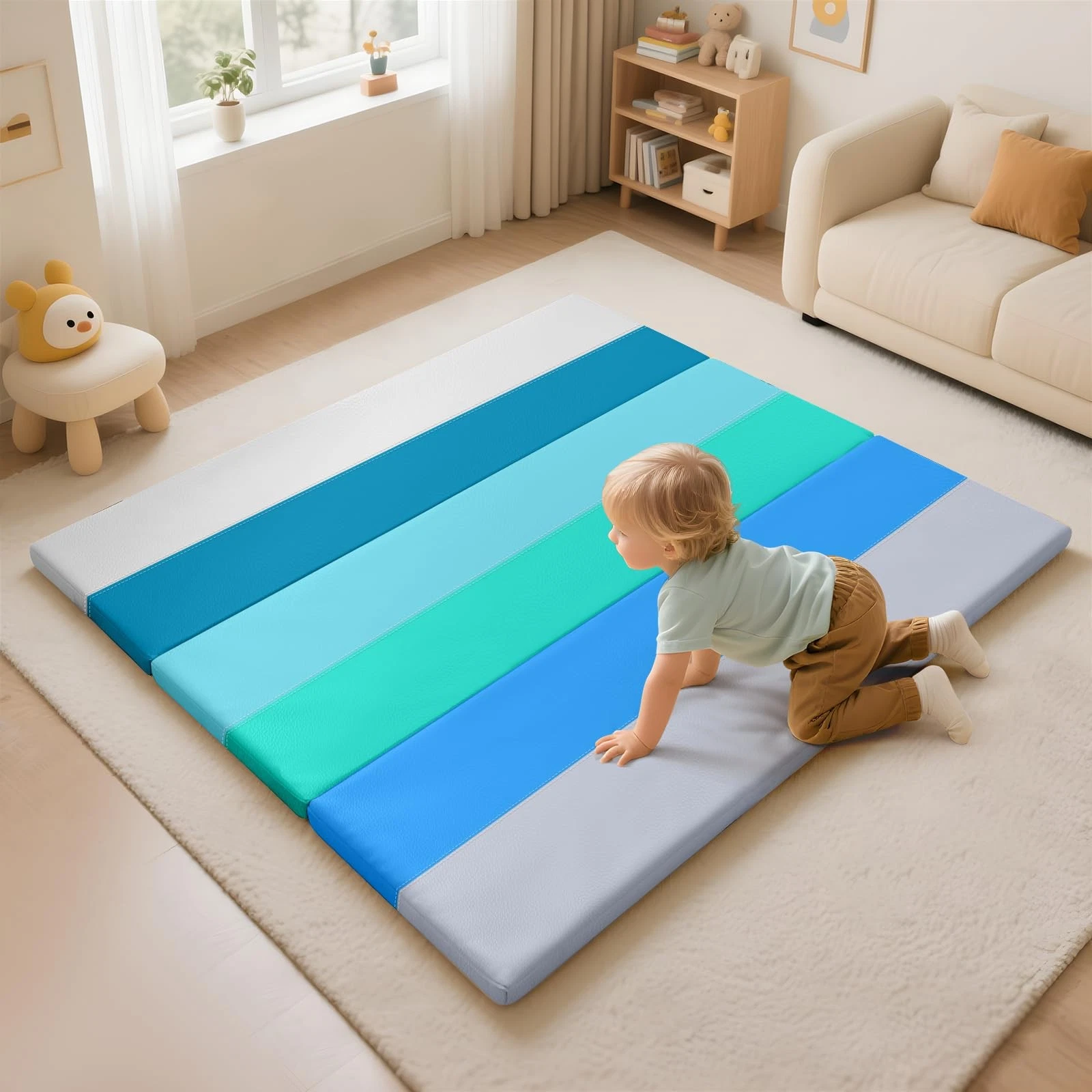 TODIBY Foam Baby Play Mat PU Leather Waterproof Kids Playmat Trifold Floor M...
Opens in a new windo