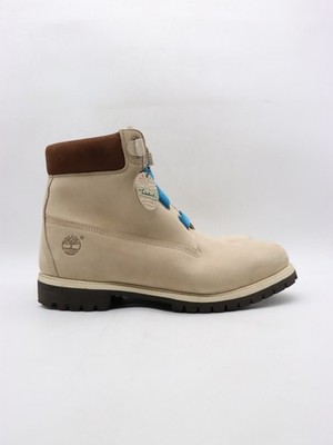 Timberland SAMPLE Premium 6-inch Waterproof Boots Men's Size 14 M Beige Nubuck