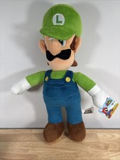 WORLD OF NINTENDO Super Mario Bros LUIGI Large JUMBO PLUSH 21" Jakks 2016
