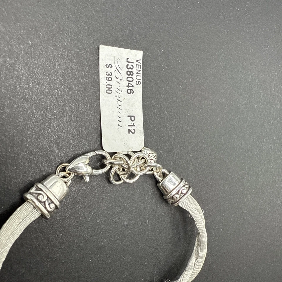 LEER Brazalete Brighton VENUS Cordón Azul Cuadrado Piedra Plata Desplazado J77 Foto 4 de 4