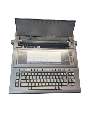 Vintage Sharp PA-W1410 Portable Electric Typewriter Word Processor - Working - 第 1/9 張圖片