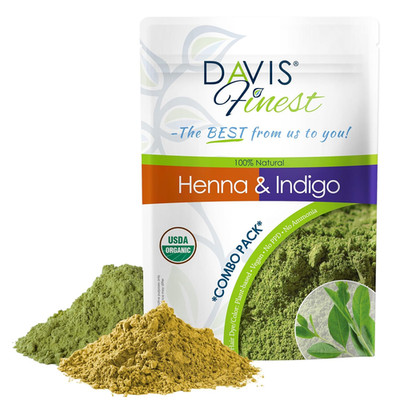 Davis Finest   Henna Und Indigopulver   500G Kombipackung (Je 250)   100% Biolog