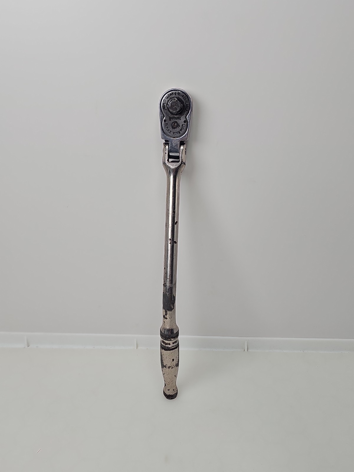 Snap-On Tools 3/8" Drive Standard Handle Bent Flex-Head Ratchet F732A USA