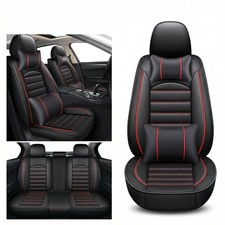 Universal Fit 5-seat Car Seat Covers Pu Leather Full Set Headrestlumbar Pillows Universal Fit 5-seat Car Seat Covers Pu Leather Full Set Headrestlumbar Pillows