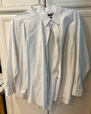 Kirkland Signature Men s Non-Iron Traditional Fit White Dress Shirt 18 34/35