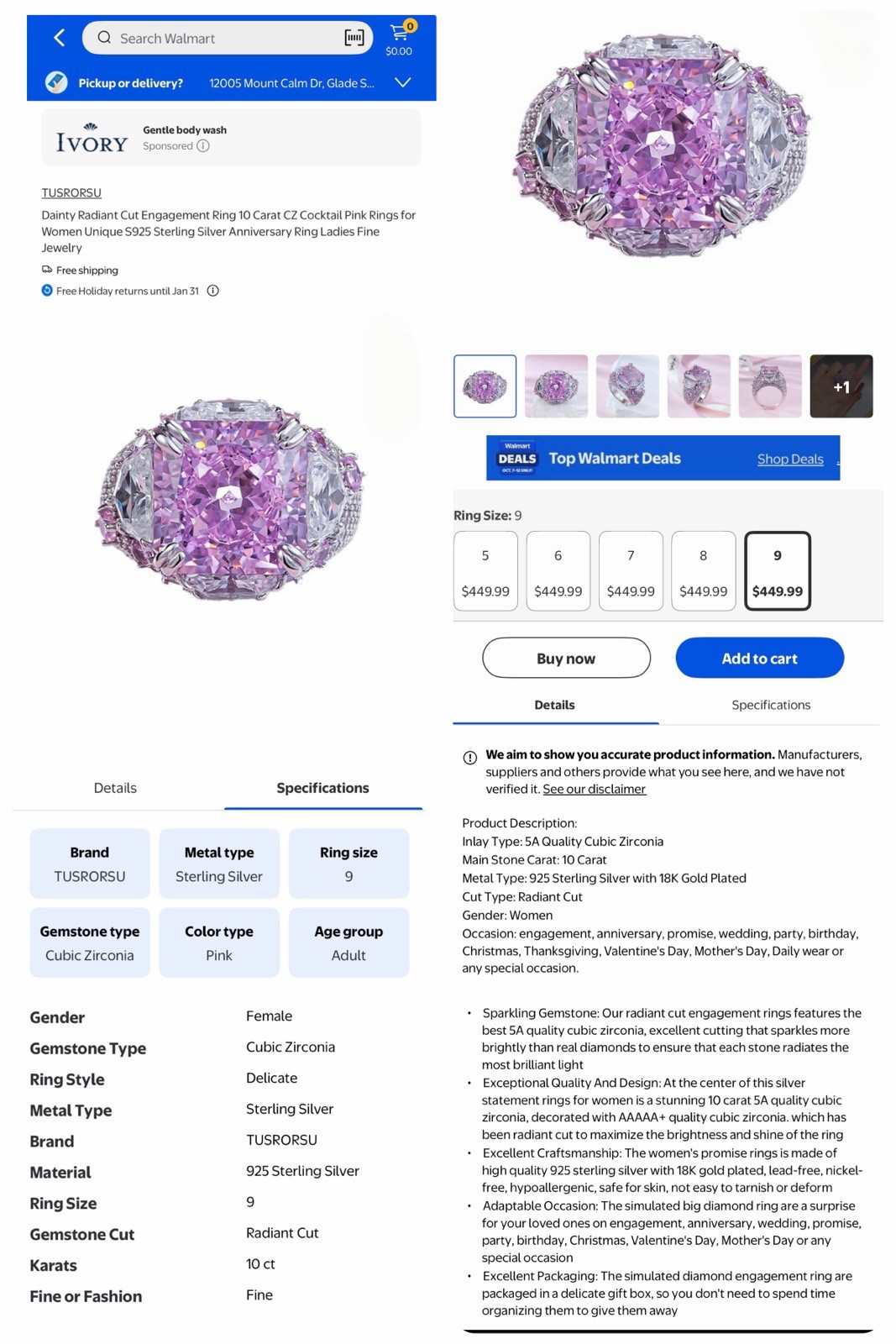 HUGE 2.2 lbs Untested Unsearched Jewelry Lot S925 Rings ‘14k’ Mark Chain & More!