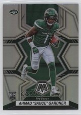 2022 Panini Mosaic NFL Debut Silver Prizm Ahmad Gardner Sauce #289 0rz7
