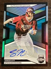 2023 Panini Elite Extra Edition Base Signatures Auto #54 Spencer Nivens Royals