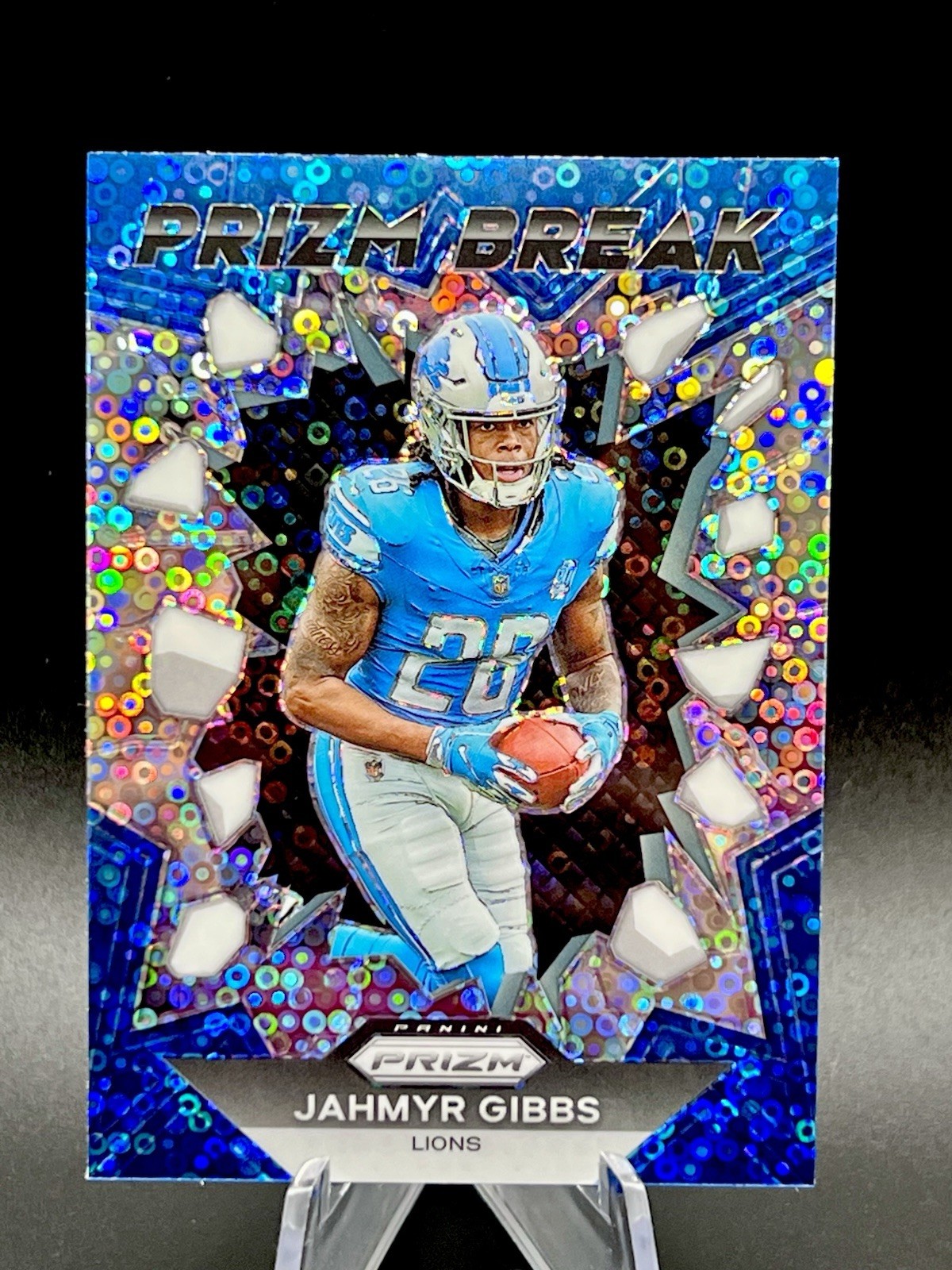 Jahmyr Gibbs Rookie 2023 Panini Prizm Prizm Break Silver Disco COLOR MATCH!