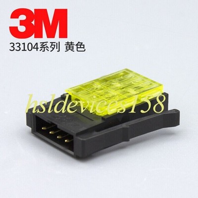 New 3M   PLC Module One-touch 33104-6100FL Connector A6CON-P220 Yellow *wq