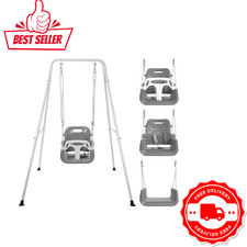 NEW Toddler Swing 3-in-1 Swing Set Backyard Baby Outdoor Indoor Black