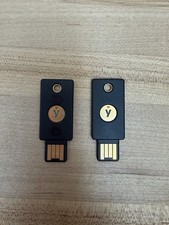 Two Yubico YubiKey 5 NFC 2-Factor-Auth USB A Firmware 5.4.3