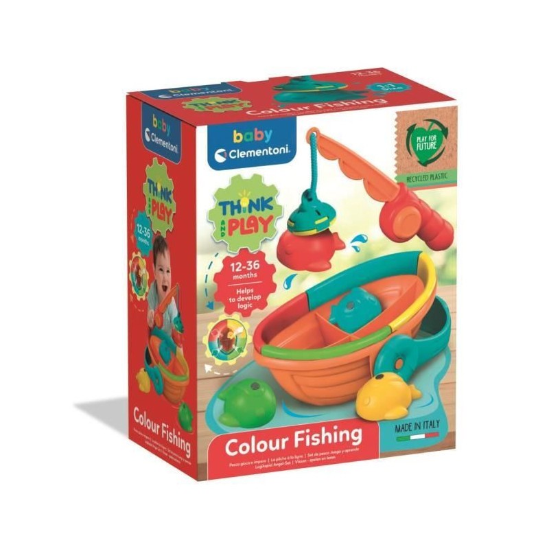 La peche a la ligne CLEMENTONI pour animer le jeu du bain de bebe