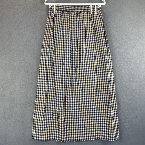 Vintage Marisa Christina 3-teiliges Set Outfit Gr. M/S neu mit Etikett blau hellbraun Gingham Rock Trägertop - Bild 21 von 24