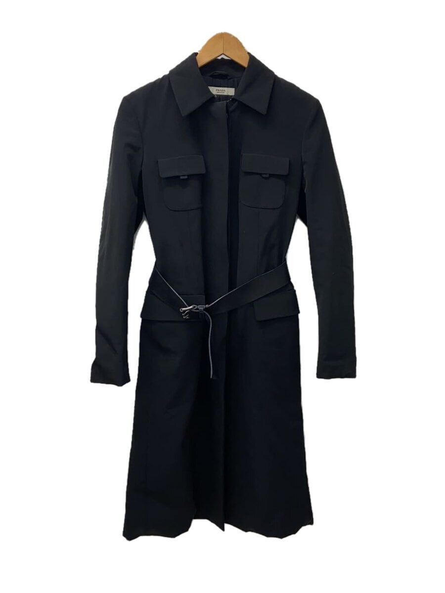 ALTRA PRADA altro cappotto 44 poliestere BLK tinta unita 24v3770