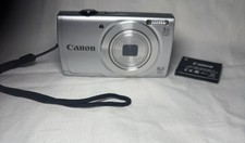 Canon PowerShot A2500 Silver Compact Camera 16MP 5x Optical Zoom 2.7" LCD