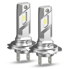 AUXITO Combo 2 H7 LED Headlight Bulbs High Low Beam Super White 80000LM N