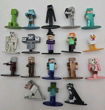 Minecraft Metal Mini Figures Lot of 18 Jada N...