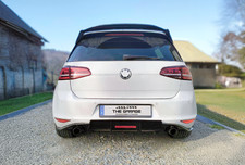 DIFFUSORE Posteriore KARBEL con LED per VW GOLF 7 Fino al 2017 Nero Lucido