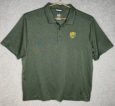 Cutter  Buck Polo Shirt Mens XXL Green Baylor Bear Golf Performance drytec