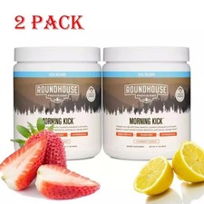2 ROUNDHOUSE PROVISIONS MORNING KICK-DIGESTIVE POWDER-STRAWBERRY LEMONADE