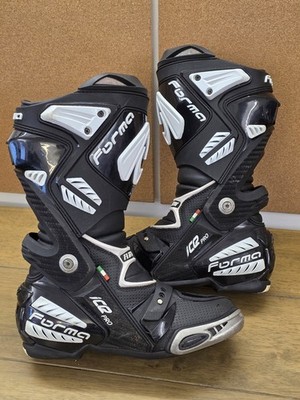 Forma ICE PRO FLOW Motorcycle Boots Black White - EU40