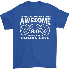 80th Birthday 80 Year Old This Is What Mens T-Shirt 100 Cotton