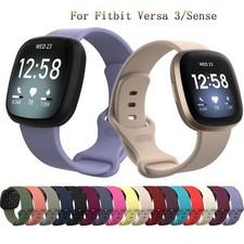For Fitbit Versa 3/4/Sense Silicone Strap Wristband Replacement Watch Band Sport