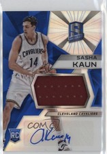 2015-16 Panini Spectra Rookie Jersey Auto Prizms Sasha Kaun #129 Auto 0j4n