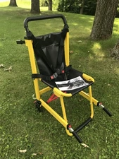 **LINE2DESIGN HEAVY DUTY EMERGENCY EVAC STAIR CHAIR 2-WHEEL 70015Y YELW EMS FIRE