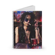 Edgy Rock Star Spiral Notebook - Perfect for Music Lovers, Journaling RocknRoll